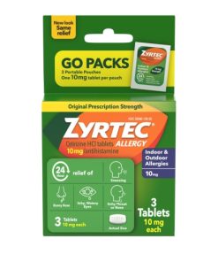Zyrte Adut Allergy Tablets, 3 Count, 6 Per Pack, 12 Per Case | SKU: 685102 | UPC: 300450204523