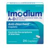 Imodium A-D Caplets, 24 Count, 6 Per Pack, 4 Per Case | SKU: 615410 | UPC: 300450295323