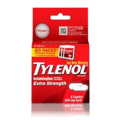 Esk Plus Go Pack Tylenol, 6 Count, 12 Per Case | SKU: 504354 | UPC: 300450444066