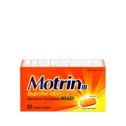 Motrin Caplets, 50 Count, 6 Per Pack, 8 Per Case | SKU: 472846