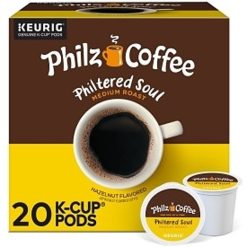 Philz Coffee Philtered Soul Medium Roast Hazelnut K-Cup Pods, 20 Count, 4 Per Case | SKU: 781918 | UPC: 611247401194