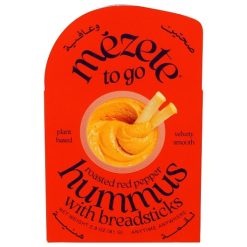 Mezete Roasted Red Pepper Hummus With Breadsticks, 2.9 Ounce, 6 Per Case | SKU: 810876