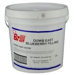 Brill Down East Blueberry Filling, 20 Pounds, 1 Per Case | SKU: 554185 | UPC: 632210009117