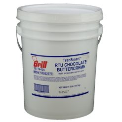 Brill Transmart Chocolate Buttercreme Icing, 35 Pounds | SKU: 526448 | UPC: 632210038148