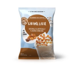 Big Train Caramel Latte Blended Iced Coffee Powdered Drink Mix, 3.5 Pound, 5 Per Case | SKU: 590477 | UPC: 642628035066