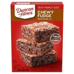 Duncan Hines Chewy Fudge Family Size Brownie Mix, 18.3 Ounce, 12 Per Case | SKU: 424597 | UPC: 644209311316