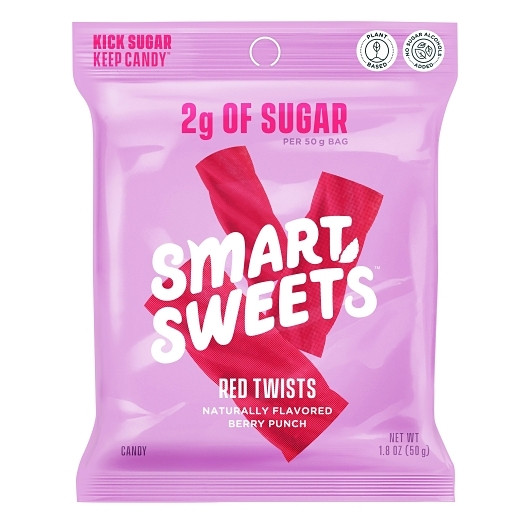 Smartsweets Red Twists, 1.8 Ounces, 12 Per Box, 6 Per Case | SKU: 727933 | UPC: 669809200716