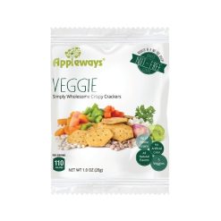 Appleways Whole Grain Veggie Crackers, 1 Ounce, 108 Per Case | SKU: 736161 | UPC: 675825763012 | GTIN: 00675825763012