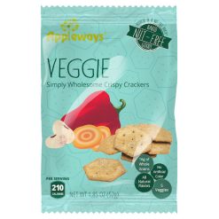 Appleways Whole Grain Veggie Crackers, 1.85 Ounce, 180 Per Case | SKU: 736681 | UPC: 675825763029 | GTIN: 00675825763029