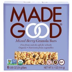 Madegood Mixed Berry Granola Snack Bar, 0.85 Ounce 6 Count, 6 Per Case | SKU: 716149 | UPC: 687456213064