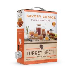 Savory Choice Turkey Broth Concentrate Bag-In-Box, 4.5 Liter | SKU: 755693 | UPC: 701809320787