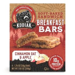Kodiak Cakes Breakfast Bar Cinnamon Oat & Apple, 7.05 Ounce, 12 Per Case | SKU: 768543 | UPC: 705599018442