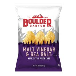Boulder Canyon Malt Vinegar & Sea Salt, 2 Ounces, 8 Per Case | SKU: 527692 | UPC: 708163116612