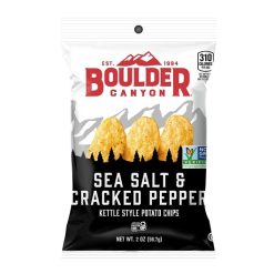 Boulder Canyon Sea Salt & Cracked Pepper, 2 Ounces, 8 Per Case | SKU: 527693 | UPC: 708163116636