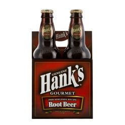 Hank s Beverage Company Root Beer, 12 Fluid Ounce, 4 Per Pack, 6 Per Case | SKU: 814161