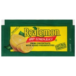 Realemon Lemon Juice, 4 Gram, 200 Per Case | SKU: 324089 | UPC: 716037311803