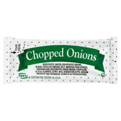Portion Pac Chopped Onions, 9 Gram Packet (Pack of 200) | SKU: 248232 | UPC: 716037955700