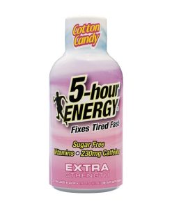5-Hour Energy Extra Strength Cotton Candy Shots, 1.93 Fluid Ounce, 12 Per Pack, 4 Per Case | SKU: 813176 | GTIN: 10719410787483