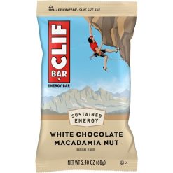 Clif Bar White Chocolate Macadamia Nut Energy Bar, 2.4 Ounce, 5 Per Box, 9 Per Case | SKU: 776502 | UPC: 722252965769