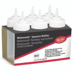 Tablecraft Squeeze Dispenser Widemouth 8 Ounce 6 Pepper, 6 Count, 12 Per Case | SKU: 526230 | UPC: 727875075864