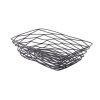Tablecraft 9 Inch X 6 Inch X 2.5 Inch Rectangle Black Metal Basket, 6 Each | SKU: 482802