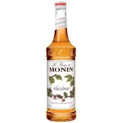 Monin Hazelnut Flavor Syrup, 750 ml, 12 Per Case | SKU: 399120 | UPC: 738337055324