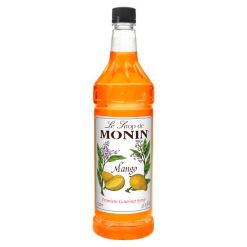 Monin Mango Premium Gourmet Syrup, 1 Liter Bottle - 4 Per Case | SKU: 399088 | UPC: 738337060823