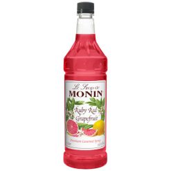 Monin Ruby Red Grapefruit Syrup, 1 Liter, 4 Per Case | SKU: 479834 | UPC: 738337882630