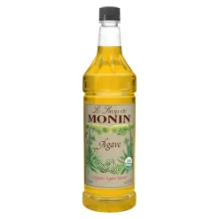 Monin Organic Agave Nectar, 1 Liter, 4 Per Case | SKU: 504510 | UPC: 738337883521