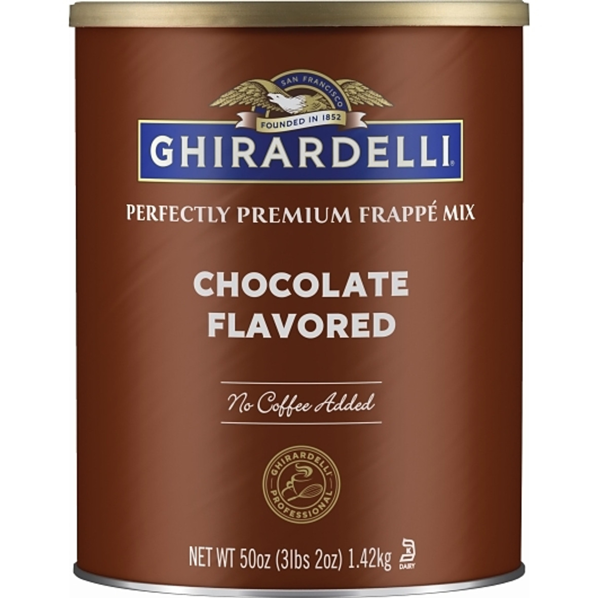 Ghirardelli Chocolate Flavor Frappe, 3.12 Pounds, 6 Per Case | SKU: 482335 | UPC: 747599662003