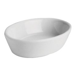 Hall China Oval Baker (6 Oz) White, 2 Dozen | SKU: 765006 | UPC: 755442115323