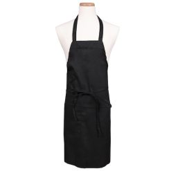 Chef Revival Bib Apron 30X34 Black, 1 Each | SKU: 710251