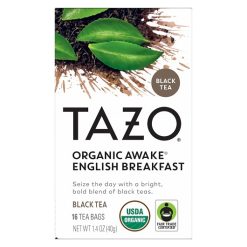 Tazo Tea Bag Organic Awake, 16 Count, 6 Per Case | SKU: 769123 | UPC: 794522003037