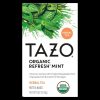 Tazo Tea Bag Refresh Mint, 16 Count, 6 Per Case | SKU: 769121 | UPC: 794522003501