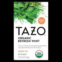 Tazo Tea Bag Refresh Mint, 16 Count, 6 Per Case | SKU: 769121 | UPC: 794522003501