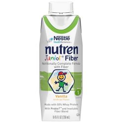 Nutren Junior Fiber Pediatric Vanilla Formula 1, 8.45 Fluid Ounce, 24 Per Case | SKU: 488530 | UPC: 798716160636
