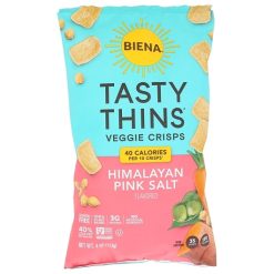 Biena Tasty Thins Himalayan Pink Salt, 4 Ounce, 12 Per Case | SKU: 757141 | UPC: 810003781390