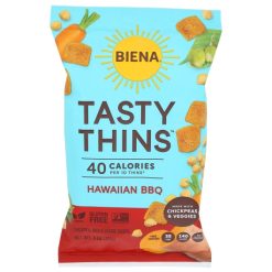 Biena Tasty Thins Hawaiian BBQ, 4 Ounce, 12 Per Case | SKU: 757143 | UPC: 810003781376