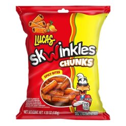Lucas Skwinkles Chunks Spicy Bites, 4.59 Ounce, 12 Per Case | SKU: 796366 | UPC: 810009000000