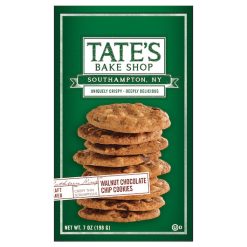 Tate s Bake Shop Walnut Chocolate Chip Cookies, 7 Ounces, 12 Per Case | SKU: 737047 | UPC: 810291009527