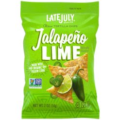 Late July Tortilla Chips Clasico Jalapeno Lime, 2 Ounces, 6 Per Case | SKU: 645672 | UPC: 815099020200