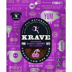 Krave Gourmet Black Cherry Barbecue Pork Cuts, 2.7 Ounces, 8 Per Case | SKU: 696556 | UPC: 815296020942