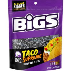 Bigs Sunflower Seeds Taco Supreme, 5.35 Ounces, 8 Per Case | SKU: 675649 | UPC: 816012012739
