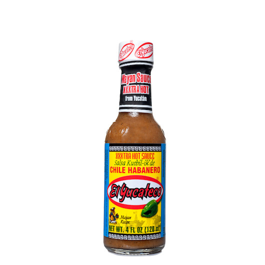 El Yucateco Extra Hot Habanero Sauce, 4 Ounce, 12 per case | SKU: 708051 | UPC: 816493010057