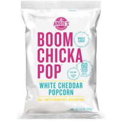 Angie s Boomchickapop White Cheddar Popcorn, 4.5 Ounces, 12 Per Case | SKU: 627437 | UPC: 818780011488