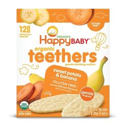Happy Baby Organic Teethers Gluten Free Gentle Teething Wafers Sweet Potato & Banana, 1.7 Ounce, 6 Per Case | SKU: 787836 | UPC: 819573011753