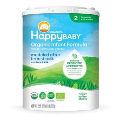 Happy Baby Organic Stage 2 Infant Formula, 22.9 Ounce, 6 Per Case | SKU: 786468