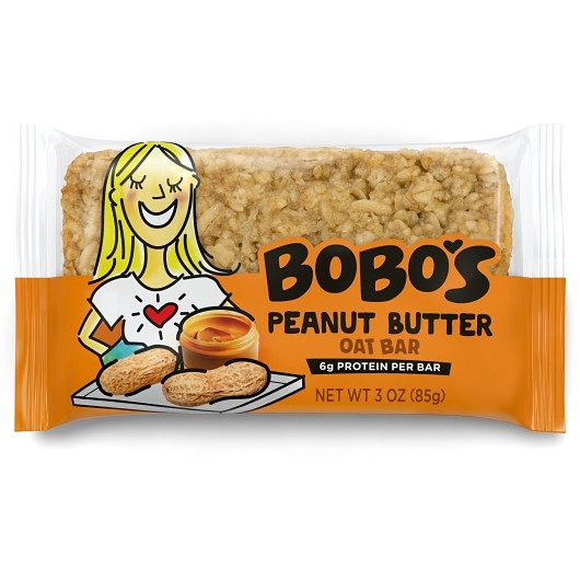 Bobo s Oat Bars Gluten Free, Vegan Peanut Butter Bar, 9 Pound, 48 Per Case | SKU: 673427 | UPC: 829262000562