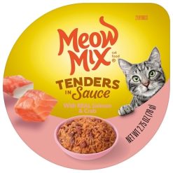 Meow Mix Tender Favorites Salmon & Crab, 2.75 Ounce, 12 Per Case | SKU: 701700 | UPC: 829274006163