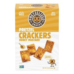 Pretzelized Snacks Honey Mustard Pretzel Crackers, 6.5 Ounce, 12 Per Case | SKU: 808827